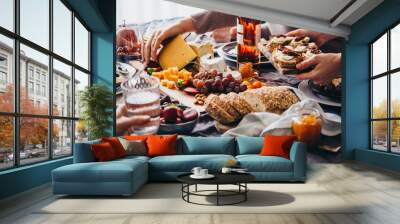 Dinner party Wall mural