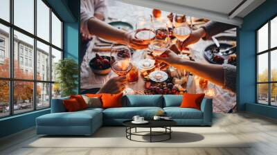 Dinner party Wall mural