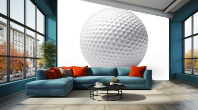 golf ball isolated on white Wall mural