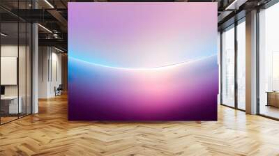 Blue and pink gradient. Beam of soft light. Strong wallpaper. Minimal abstract design. Concept of technology. Clean modern futuristic shapes. Wall mural