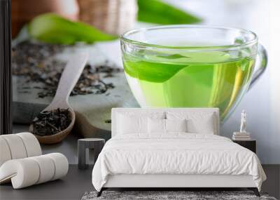 Green spa tea Wall mural