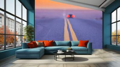 Travel on the route, abstract concept, Pampas, Argentina Wall mural