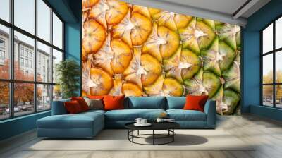  Close up of pineapple texture background Wall mural