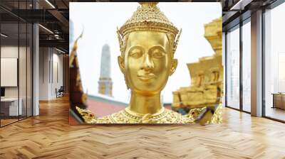 Buddha sculpture in Grand Palace, Thailand Wall mural