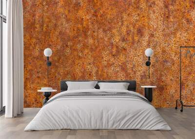 Rusty rough weathering (cor-ten) steel texture Wall mural