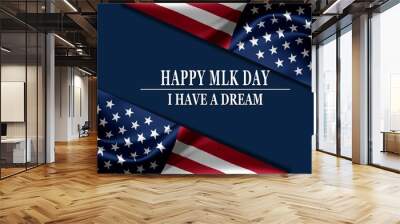 Martin Luther King Jr Day illustration background	 Wall mural