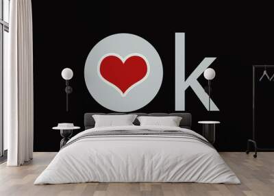 OK CON AMORE Wall mural