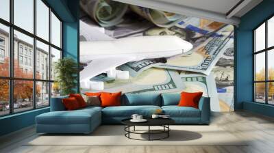 airplane on the money Wall mural