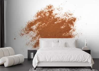 cinnamon isolated on white background Wall mural