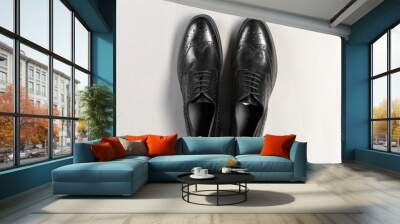 Leather men's shoes Wall mural