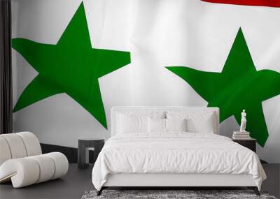 Photo of fabric Syria flag close up Wall mural