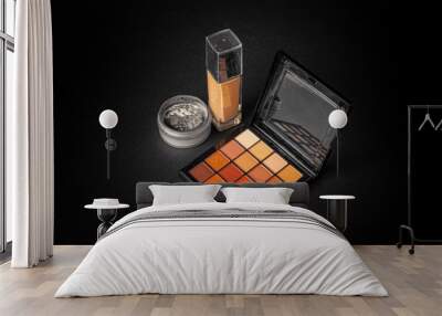 Professional makeup brushes and tools, make-up products set Wall mural