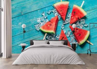 slices of watermelon Wall mural