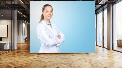 Smiling female doctor Wall mural