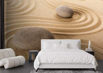 zen garden meditation stone background Wall mural