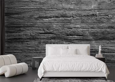 gray background,in the photo old wooden boards of gray color close-up Wall mural