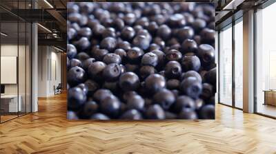 Blueberries background texture wallpaper Wall mural