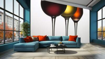 Three wine glasses Wall mural