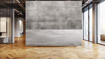 A black and white photo of a concrete wall. Suitable for backgrounds and texture designs. Wall mural