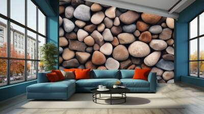 A detailed view of a cluster of rocks, perfect for geological concepts Wall mural