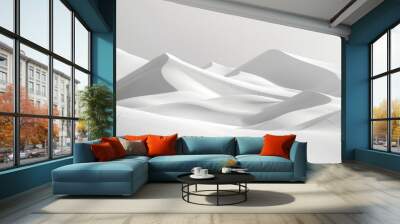 A scenic view of white sand dunes in the desert. Perfect for travel and nature concepts Wall mural