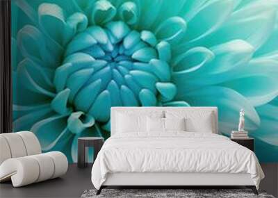 Close up of a large blue flower, perfect for floral backgrounds Wall mural