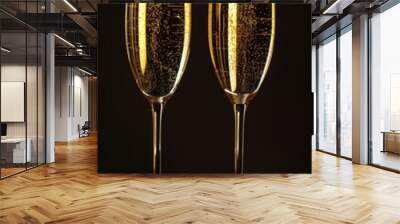 Two glasses of champagne Wall mural