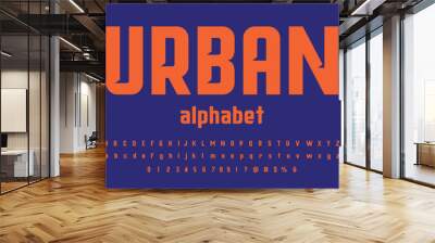 vector of modern stylized alphabet design Wall mural