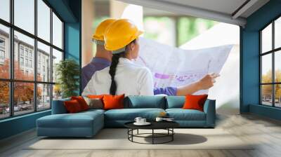 construction manager architect Wall mural