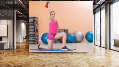 stretching in gym Wall mural