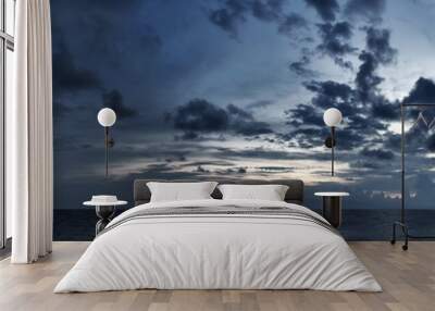 Cloudy sky panorama Wall mural