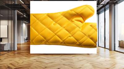  Yellow Oven Mitt- Oven mitt yellow isolated on white, top view, detailed with a clipping pa_1(287) Wall mural