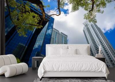 Downtown Miami Brickell Cityscape Wall mural