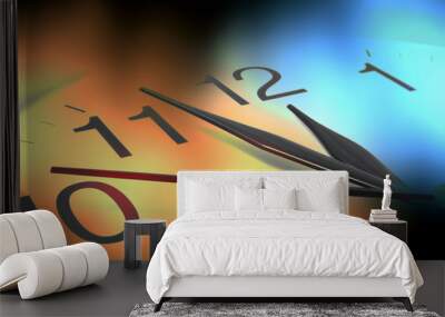 close up of wall clock Wall mural