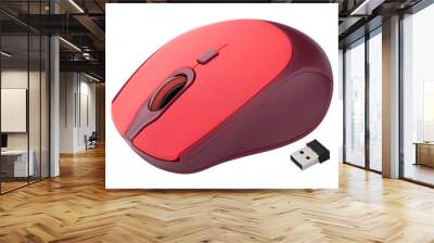 computer mouse on white background Wall mural