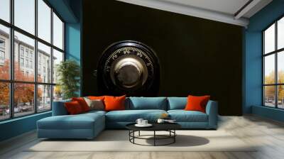  image of steel safe dial lock Wall mural