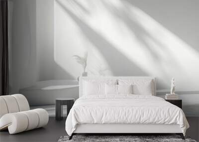 white apartment interior. Wall mural