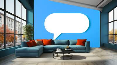 Speech bubble on color background text palce- Image Wall mural