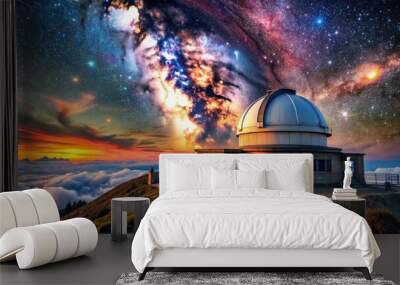 Celestial Observatory: Starry skies, shimmering nebulae, cosmic wonders Wall mural