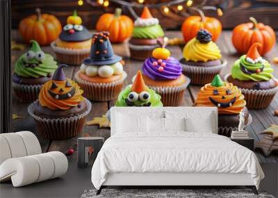 halloween cupcake ideas kids Wall mural