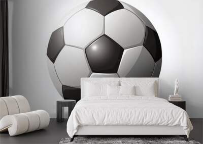 Stylish Soccer Ball Design for Sports Graphics and Merchandise Wall mural