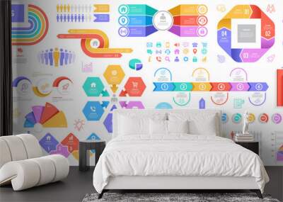 Infographic Elements Wall mural