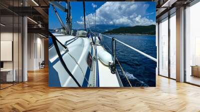 yacht and sea Wall mural