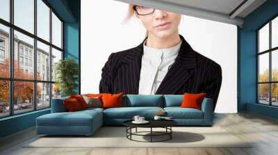 young beautiful businesswoman Wall mural