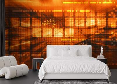 abstract technology background Wall mural