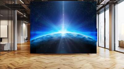 deep space planet background Wall mural