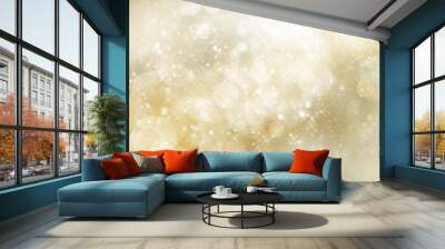 glittery gold christmas background Wall mural