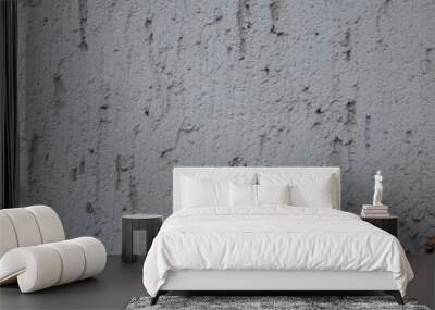 Light cold grey white plaster wall texture background. Wall mural