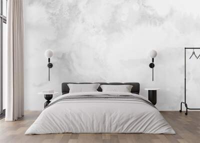 Watercolor white and light gray texture, background Wall mural