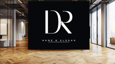 DR,  RD,  D,  R  Abstract  Letters  Logo  Monogram Wall mural